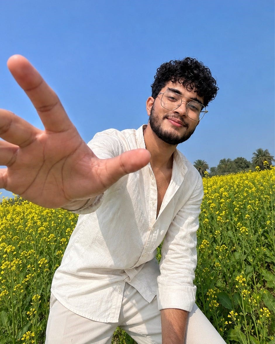 A. K. Khainal - Indian thriller author portrait